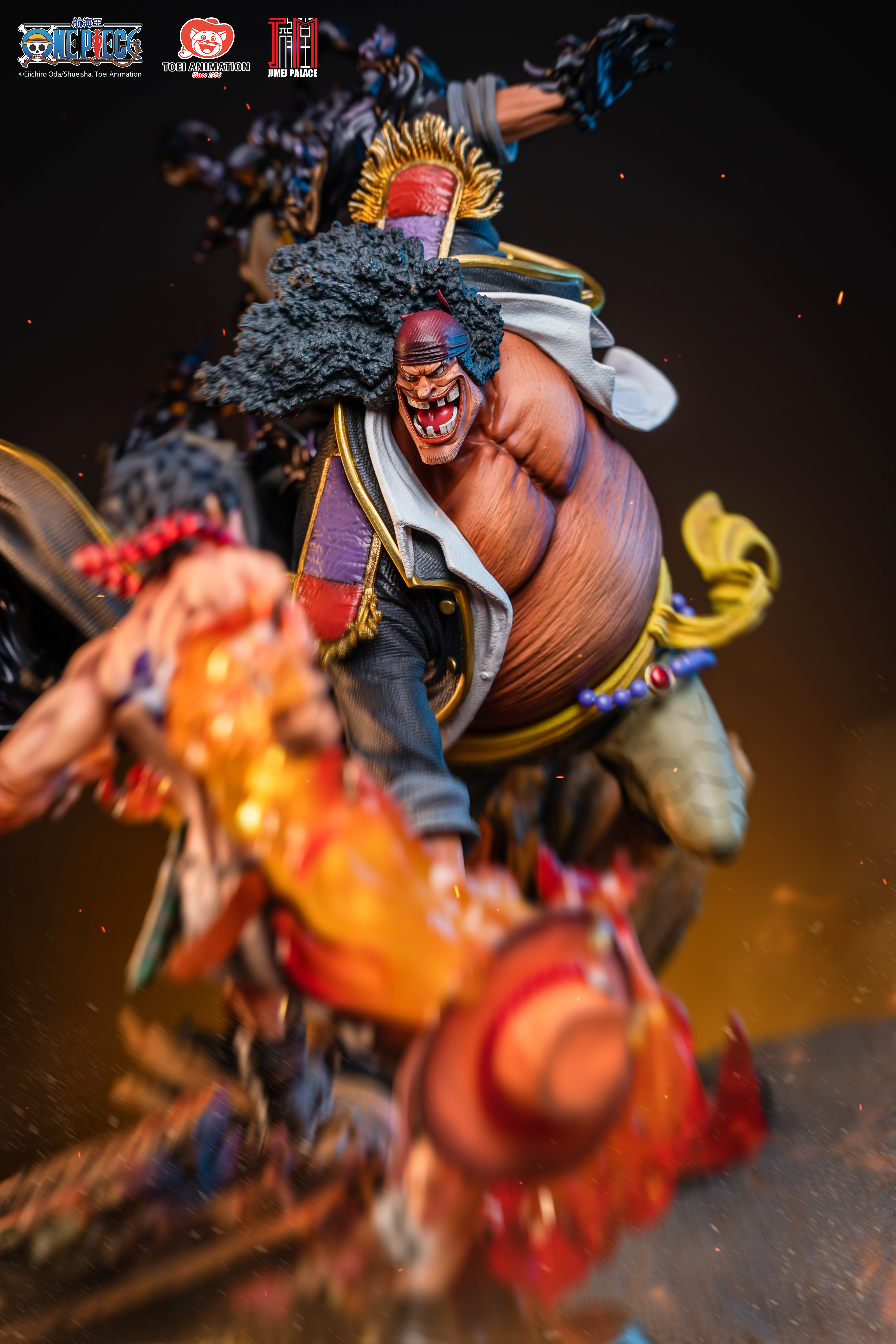 JIMEI PALACE- <One Piece> Portgas. D. Ace VS Marshall. D. Teach Limited edition statue-Authorized