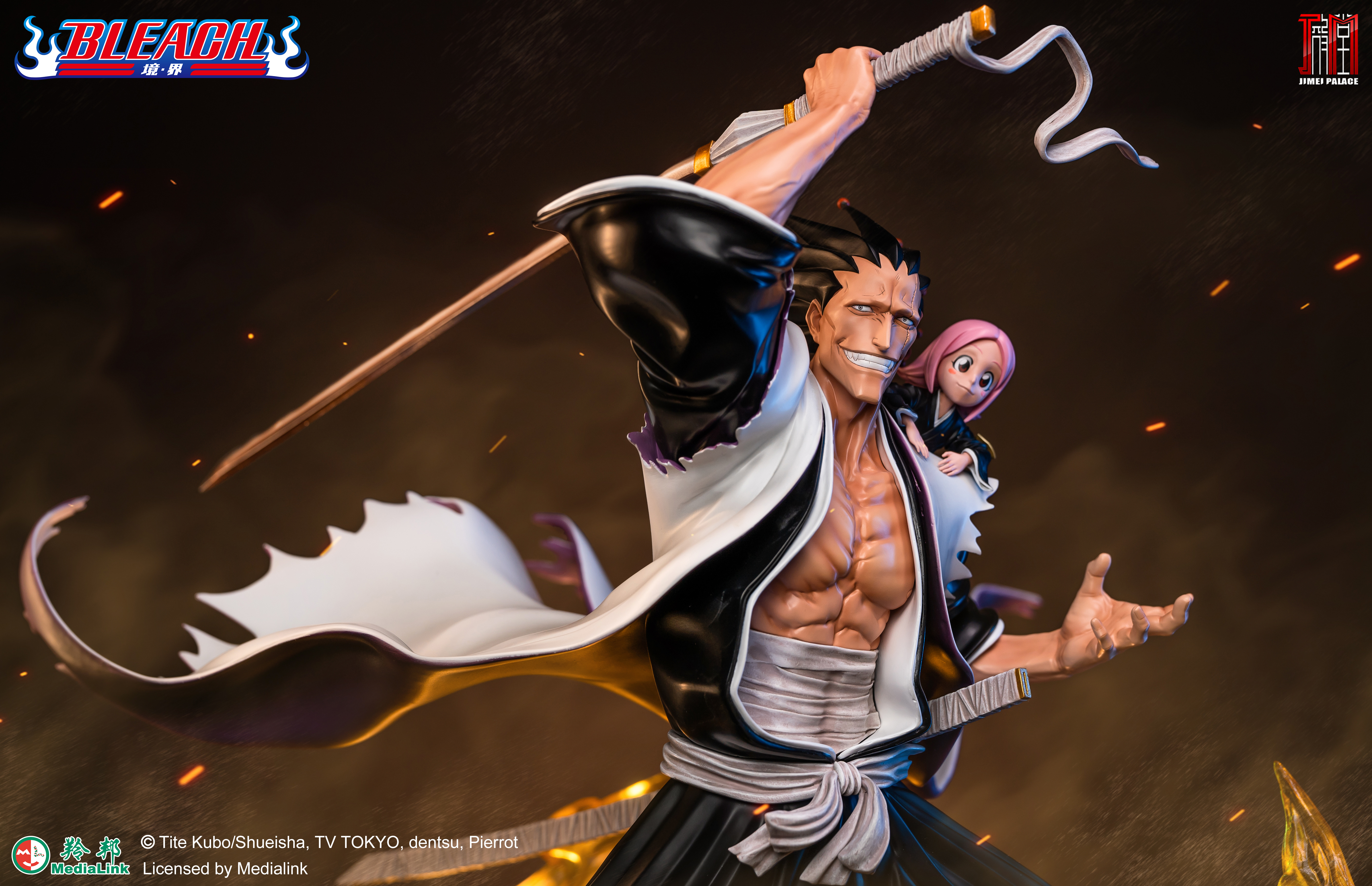 JIMEI PALACE- <BLEACH> ZARAKI KENPACHI Limited edition statue-Authorized