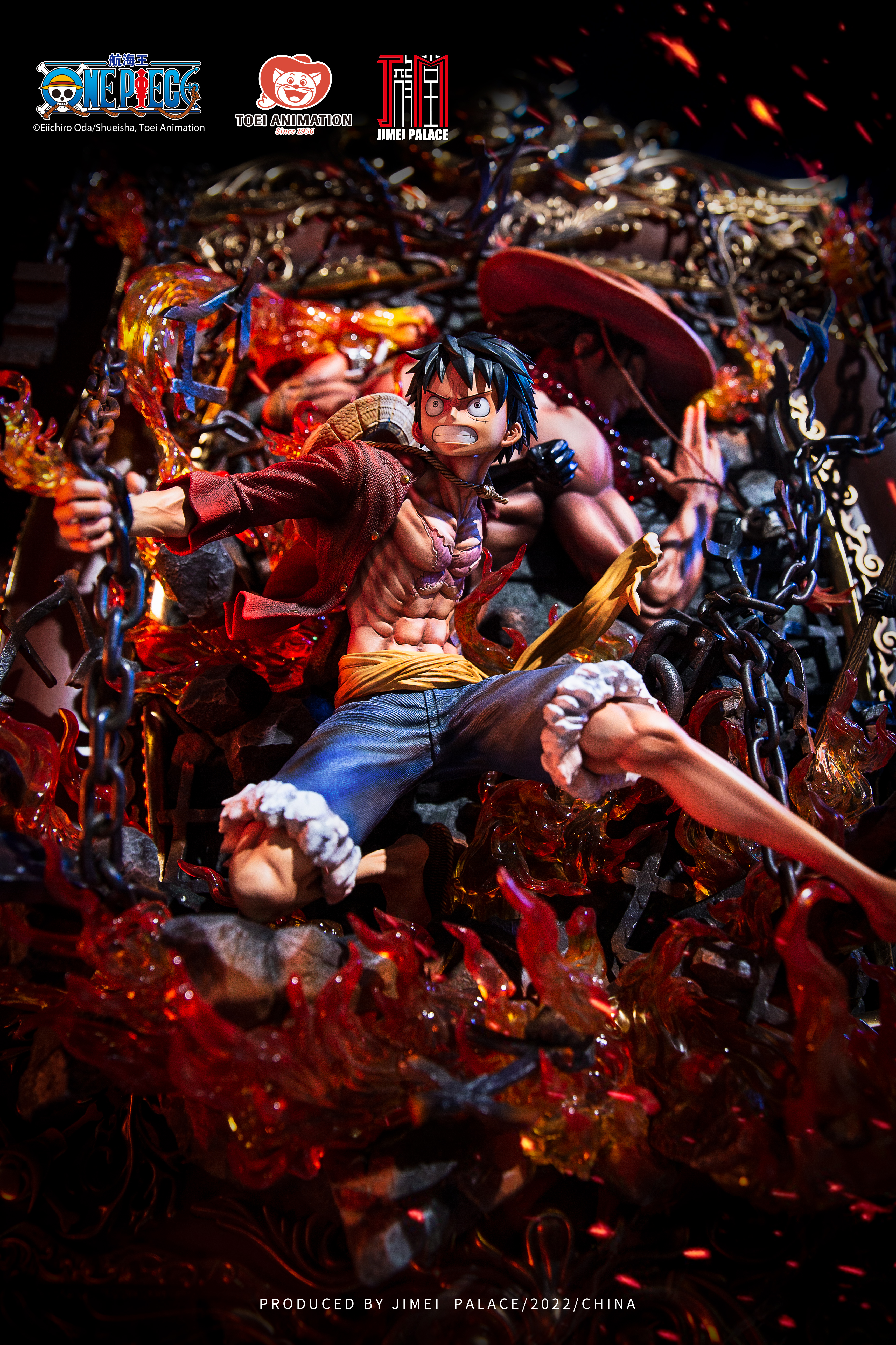 JIMEI PALACE- <One Piece> LUFFY & ACE Limited edition statue-Authorized