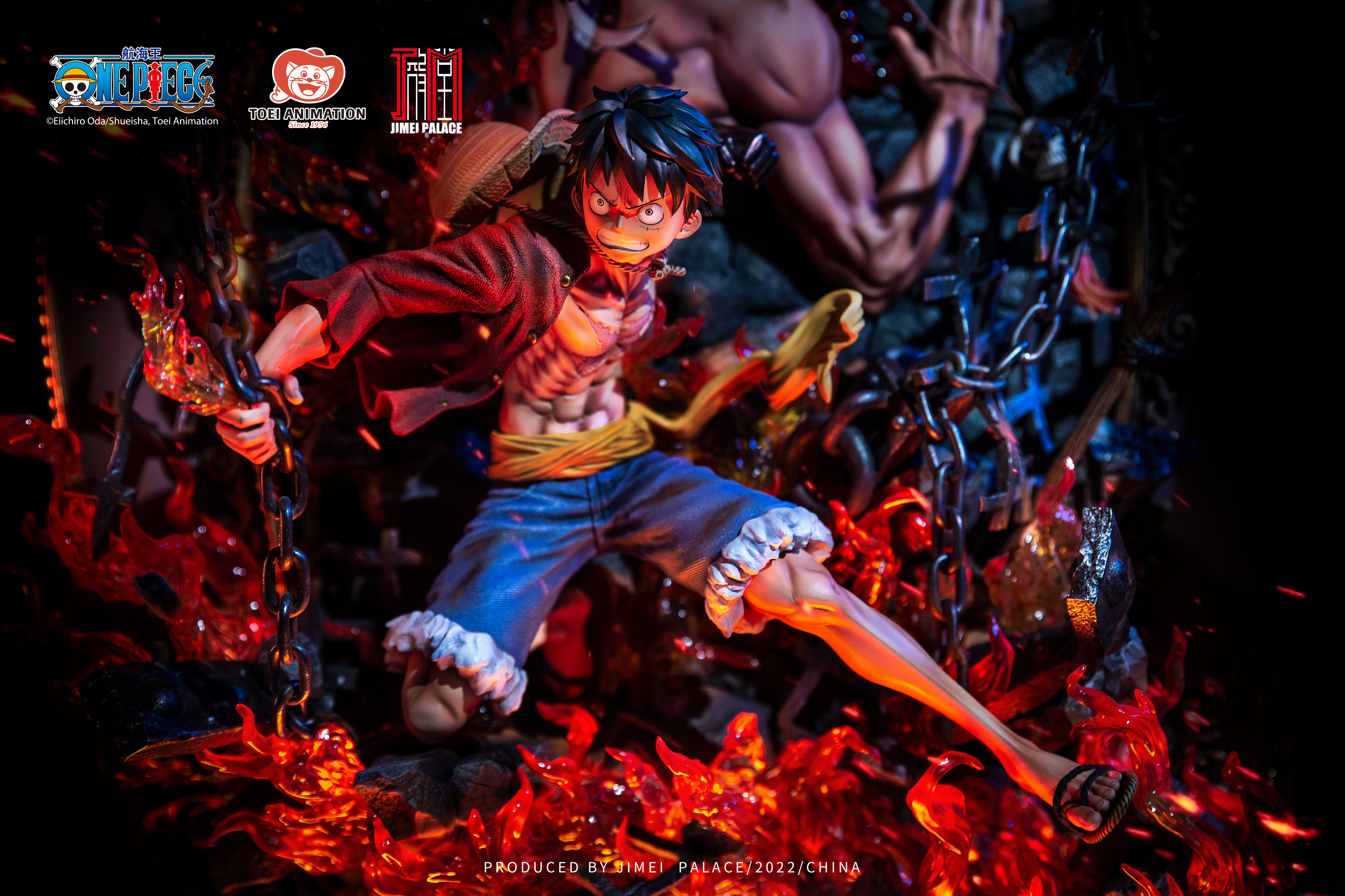 JIMEI PALACE- <One Piece> LUFFY & ACE Limited edition statue-Authorized