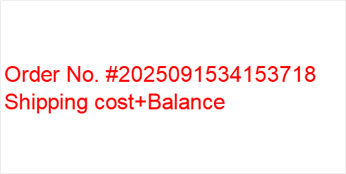 Shipping cost according you address+ Balance