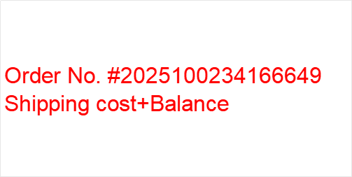 Shipping cost according you address+ Balance
