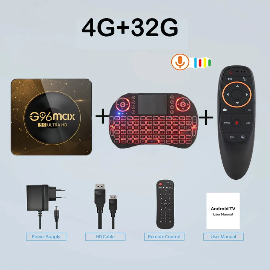 NEW G96 Max Android 13 Smart TV Box Amlogic RK3528 Video Media Player TV Box