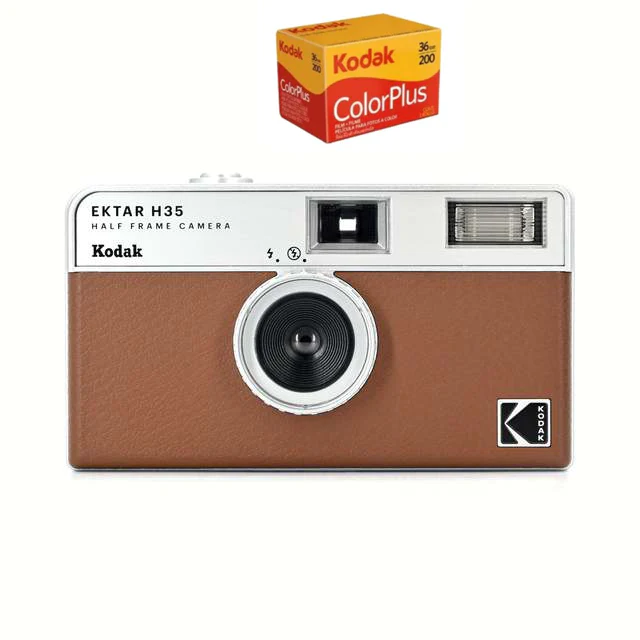New KODAK EKTAR H35 Half Frame Camera 35mm Film Camera Reusable Film Camera With Flash Light