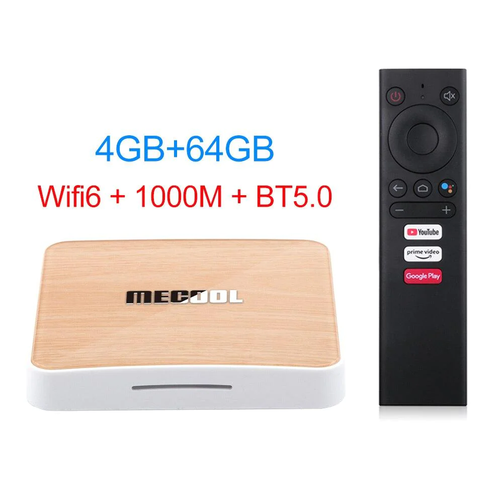 Mecool KM6 deluxe Wifi 6 Amlogic S905X4 Android 10.0 Google Certified AV1 BT5.0 TV BOX