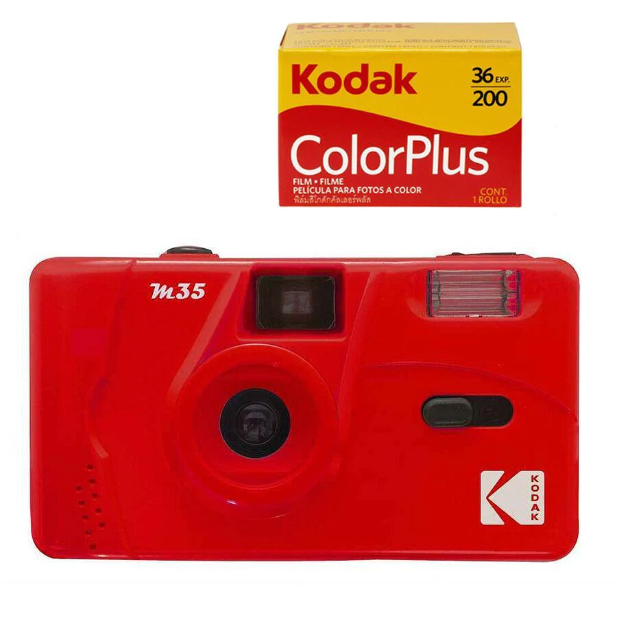 Kodak Vintage Retro M35 35mm Reusable Film Camera with Flash *Gift Idea*