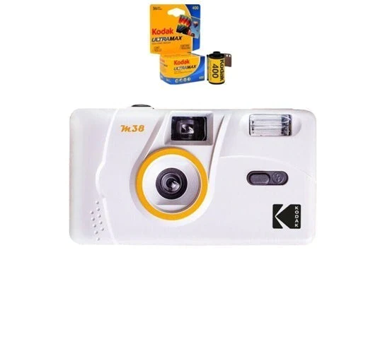 New Kodak Vintage Retro M38  35mm Reusable Film Camera with Flash *Gift Idea*