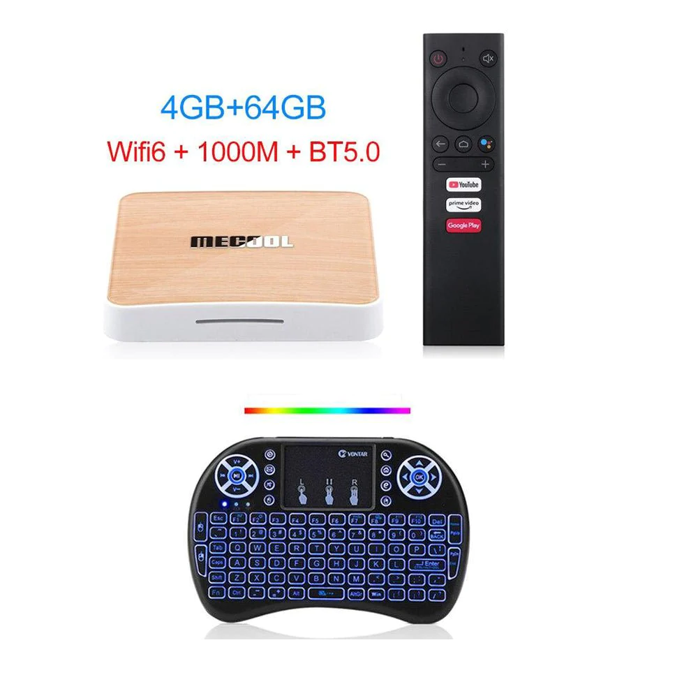 Mecool KM6 deluxe Wifi 6 Amlogic S905X4 Android 10.0 Google Certified AV1 BT5.0 TV BOX