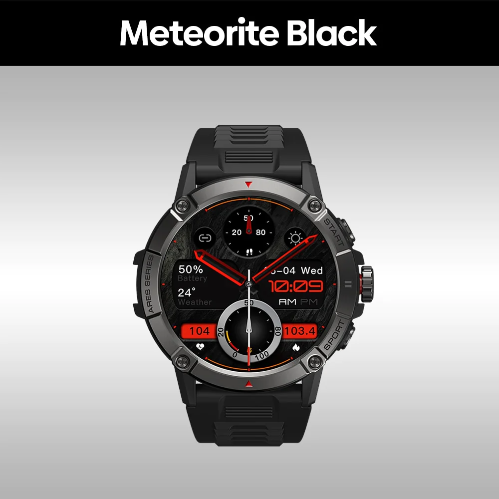 New Zeblaze Ares 3 Smart Watch Large 1.52'' IPS Display Voice Calling 100+ Sport Modes 24H Health Monitor