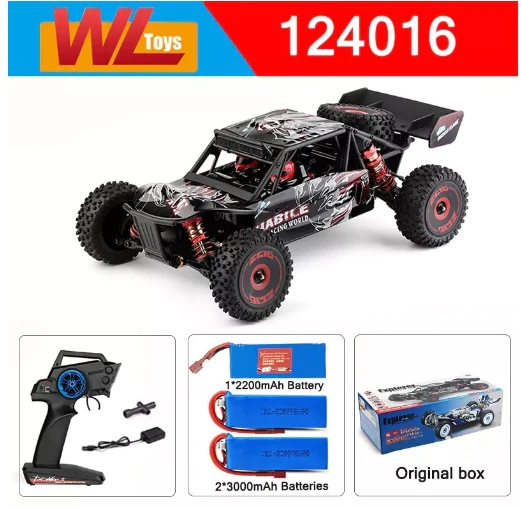 WLtoys RC Car 1:12 124016 4WD 75km/h High-Speed Brushless Motor Off-Road 2.4G Drift Climbing Version 2