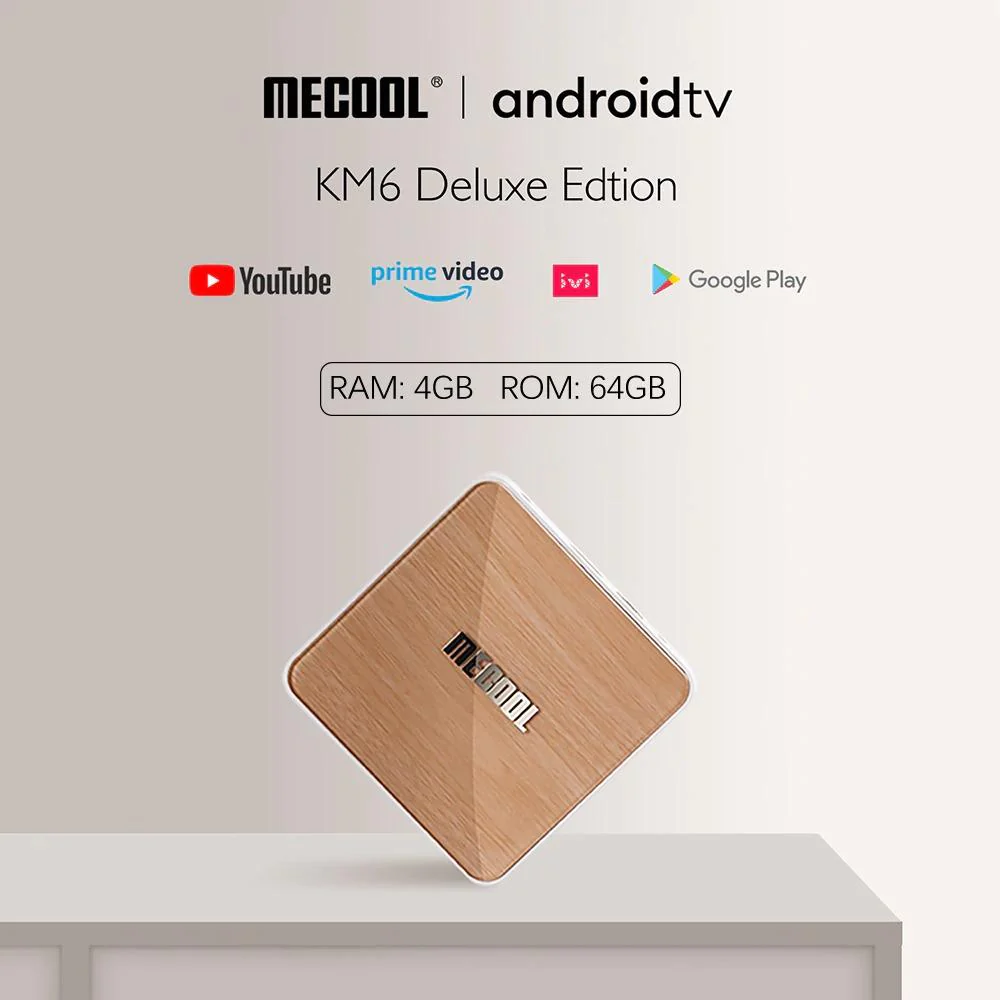 Mecool KM6 deluxe Wifi 6 Amlogic S905X4 Android 10.0 Google Certified AV1 BT5.0 TV BOX
