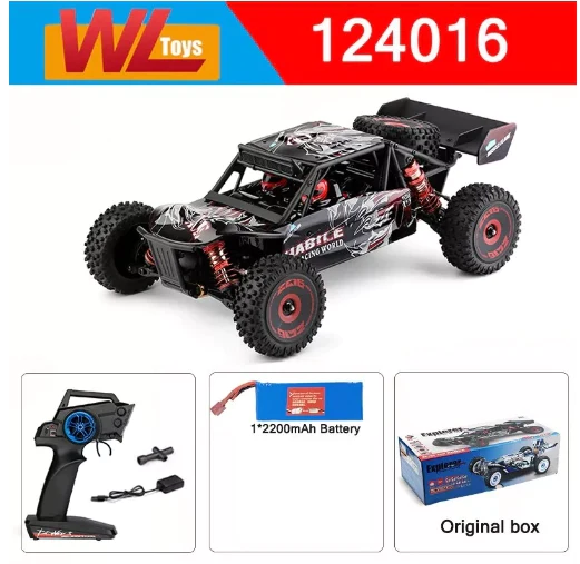WLtoys RC Car 1:12 124016 4WD 75km/h High-Speed Brushless Motor Off-Road 2.4G Drift Climbing Version 2