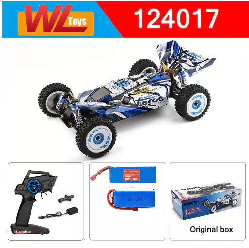 Wltoys 124017 1/12 V2 Brushless E- RC Car 75km/H High Speed Metal Chassis RC Car