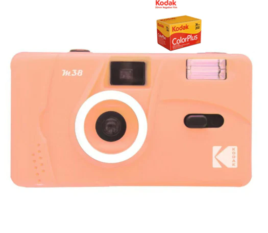 New Kodak Vintage Retro M38  35mm Reusable Film Camera with Flash *Gift Idea*
