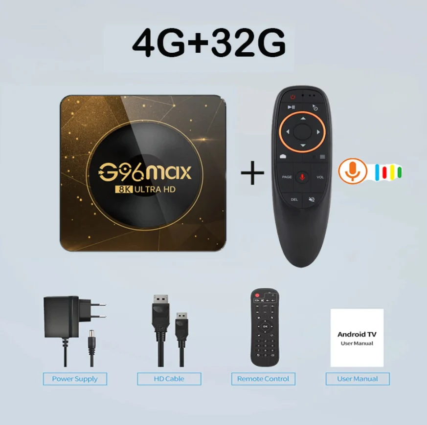 NEW G96 Max Android 13 Smart TV Box Amlogic RK3528 Video Media Player TV Box