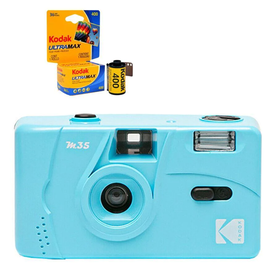 Kodak Vintage Retro M35 35mm Reusable Film Camera with Flash *Gift Idea*