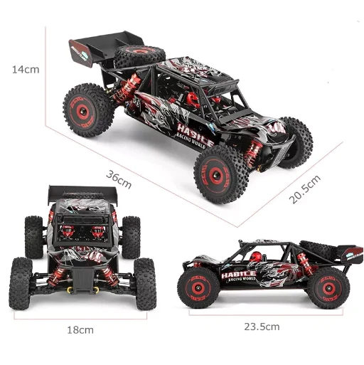 WLtoys RC Car 1:12 124016 4WD 75km/h High-Speed Brushless Motor Off-Road 2.4G Drift Climbing Version 2