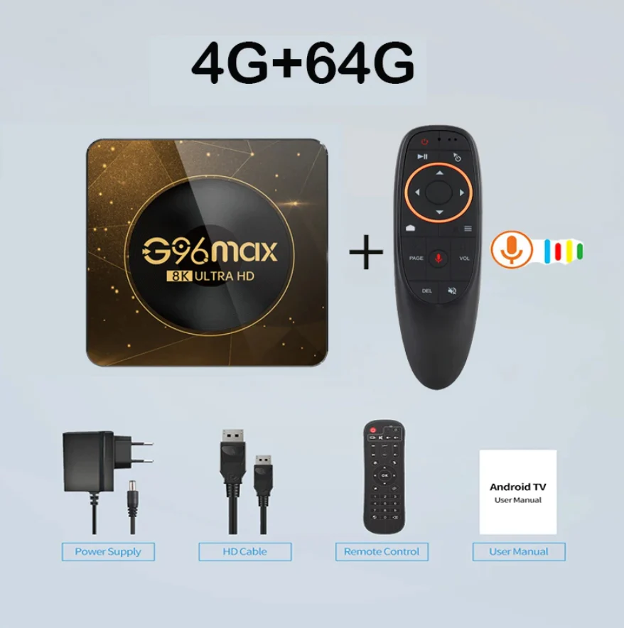 NEW G96 Max Android 13 Smart TV Box Amlogic RK3528 Video Media Player TV Box