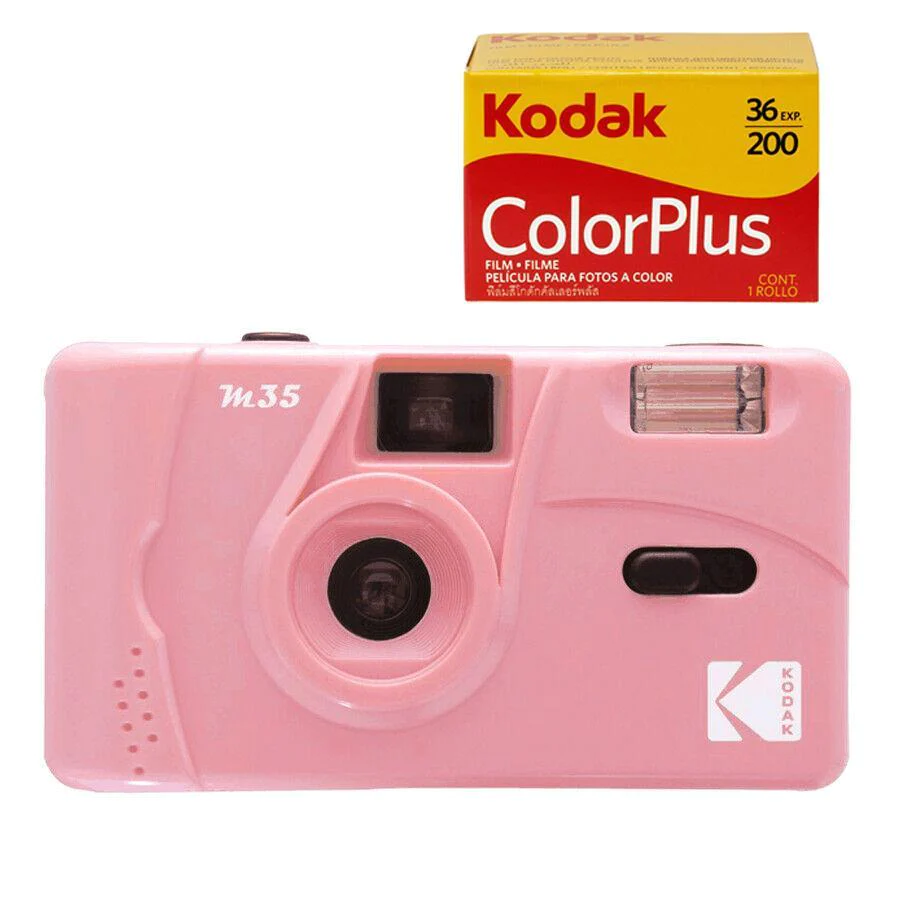 Kodak Vintage Retro M35 35mm Reusable Film Camera with Flash *Gift Idea*