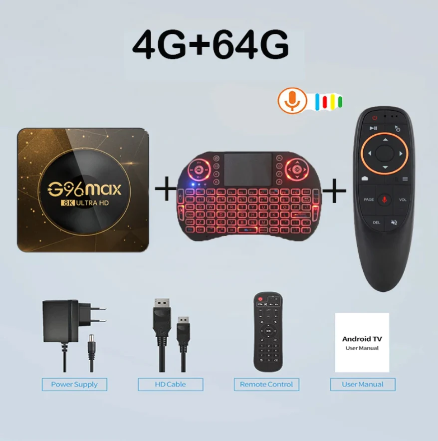 NEW G96 Max Android 13 Smart TV Box Amlogic RK3528 Video Media Player TV Box