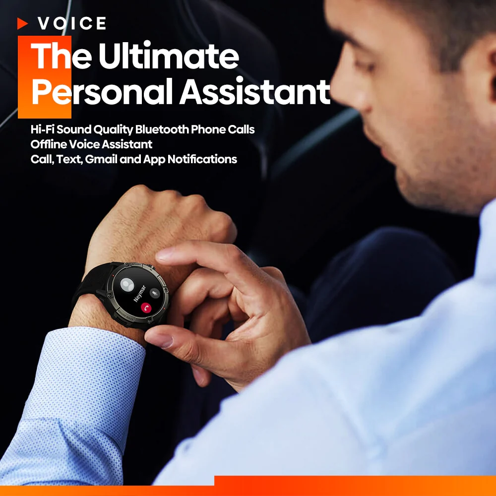 New Zeblaze Ares 3 Smart Watch Large 1.52'' IPS Display Voice Calling 100+ Sport Modes 24H Health Monitor