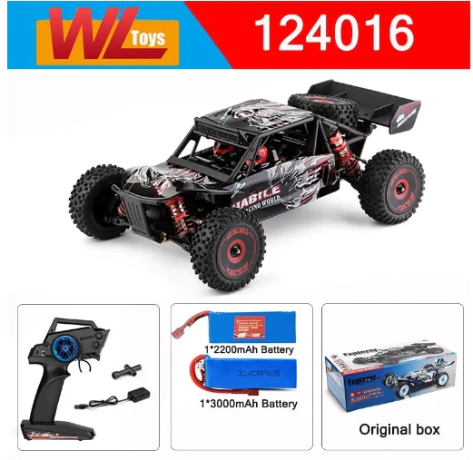 WLtoys RC Car 1:12 124016 4WD 75km/h High-Speed Brushless Motor Off-Road 2.4G Drift Climbing Version 2