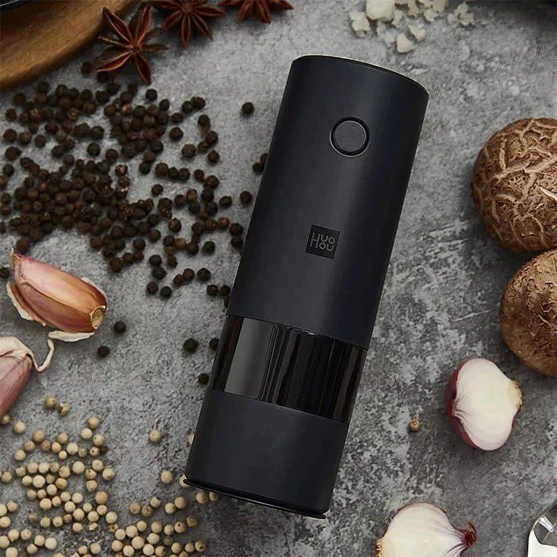 Xiaomi Youpin Huohou Electric Automatic Mill Pepper And Salt Grinder LED Light 5 Modes Peper Spice Grain Pulverizer For Cooking