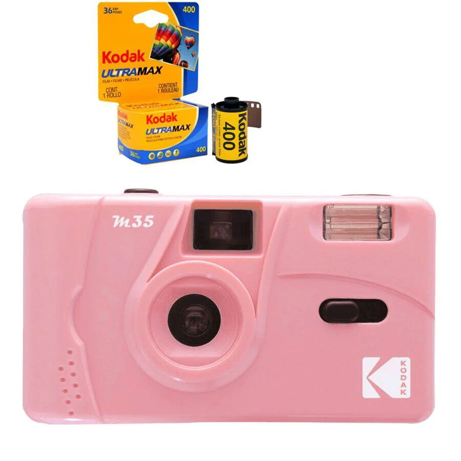 Kodak Vintage Retro M35 35mm Reusable Film Camera with Flash *Gift Idea*