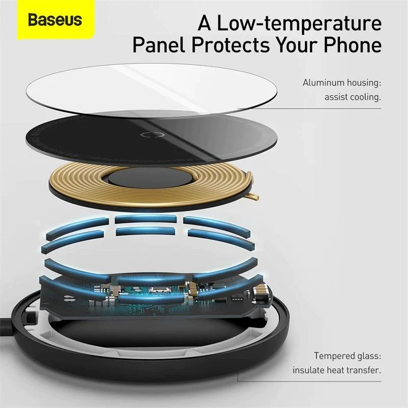 Baseus Magnetic Wireless Charger For iPhone 12 Series Phone Charger
