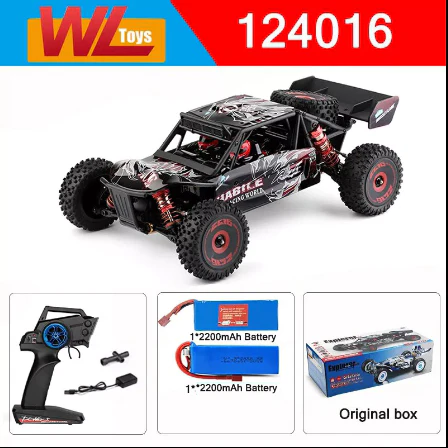 WLtoys RC Car 1:12 124016 4WD 75km/h High-Speed Brushless Motor Off-Road 2.4G Drift Climbing Version 2