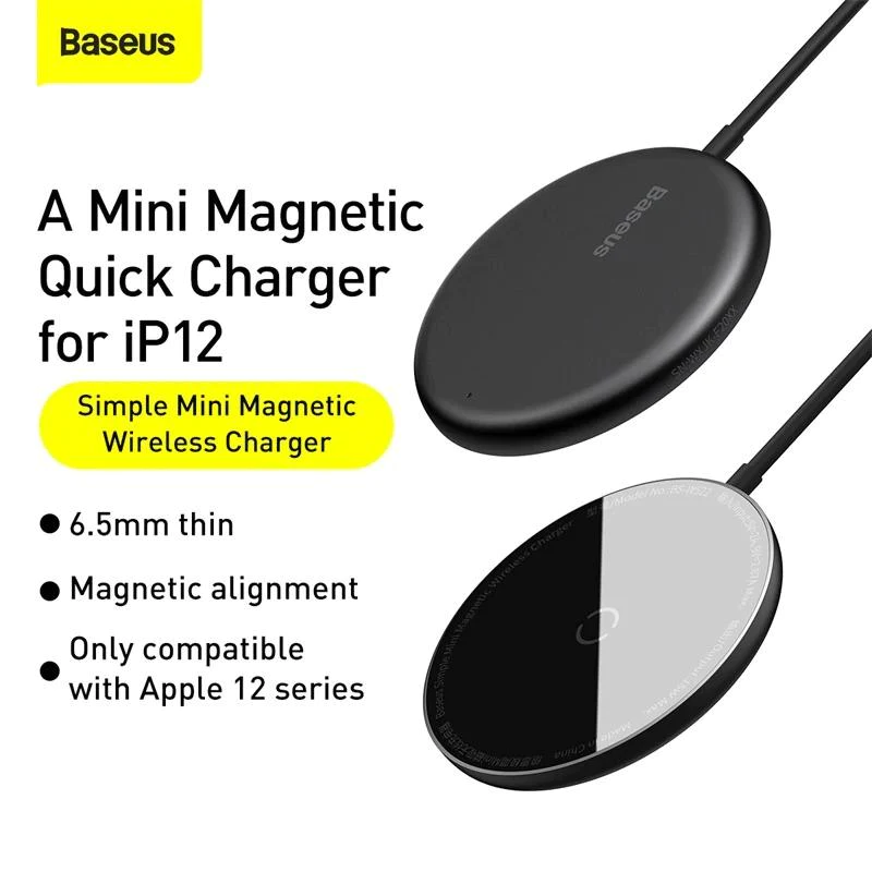 Baseus Magnetic Wireless Charger For iPhone 12 Series Phone Charger