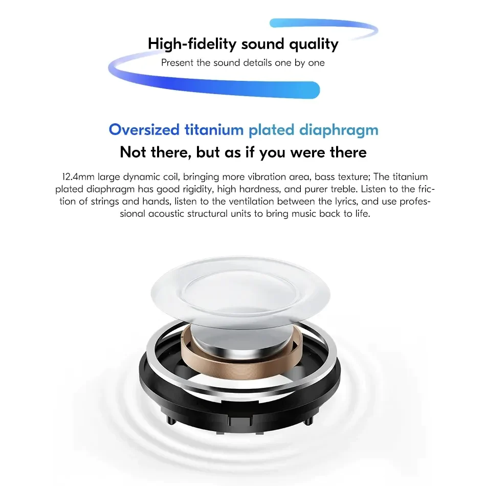 New Xiaomi Redmi Buds 5 46dB Noise Cancelling Bluetooth 5.3 TWS Earphone Earbuds