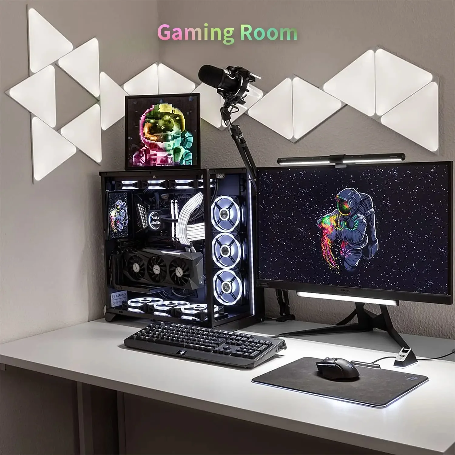 Divoom Pixoo 64 Digital Photo Frame with 64*64 Pixel Art LED Picture Electronic Display Board,Neon Light