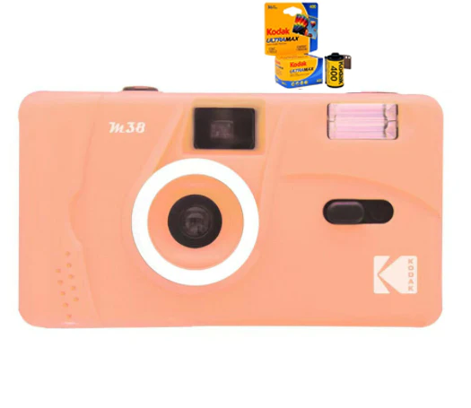 New Kodak Vintage Retro M38  35mm Reusable Film Camera with Flash *Gift Idea*