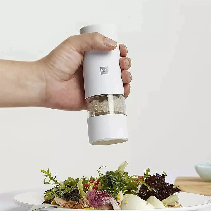 Xiaomi Youpin Huohou Electric Automatic Mill Pepper And Salt Grinder LED Light 5 Modes Peper Spice Grain Pulverizer For Cooking
