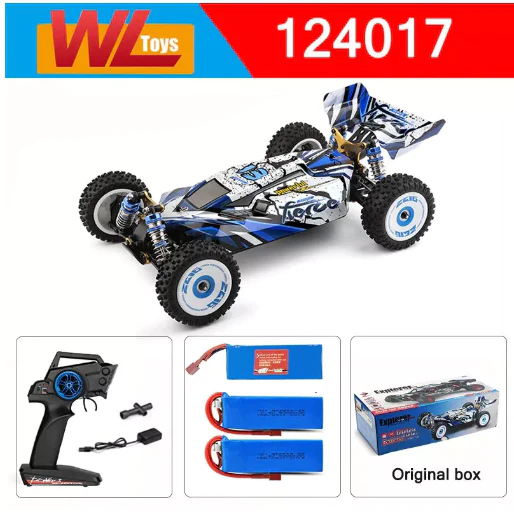 Wltoys 124017 1/12 V2 Brushless E- RC Car 75km/H High Speed Metal Chassis RC Car