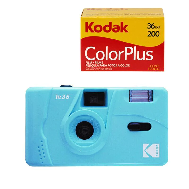 Kodak Vintage Retro M35 35mm Reusable Film Camera with Flash *Gift Idea*