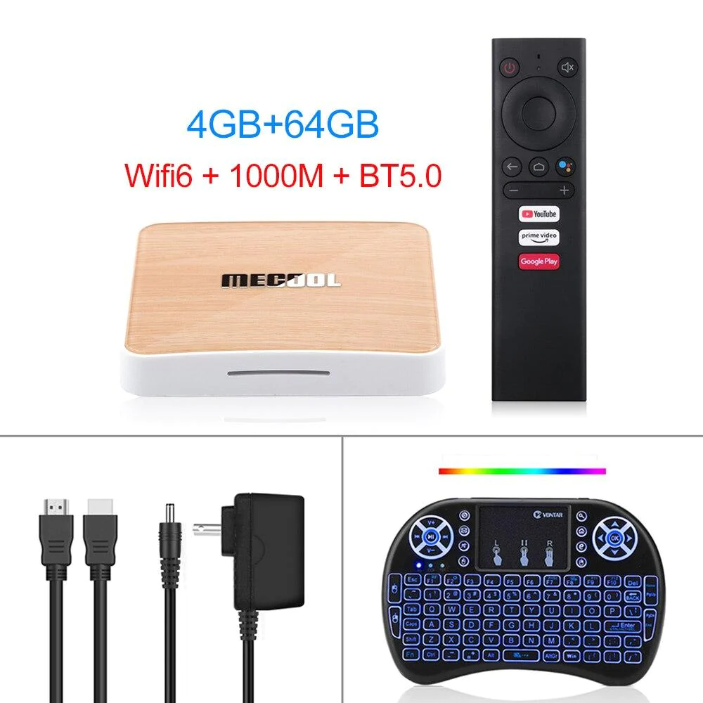 Mecool KM6 deluxe Wifi 6 Amlogic S905X4 Android 10.0 Google Certified AV1 BT5.0 TV BOX