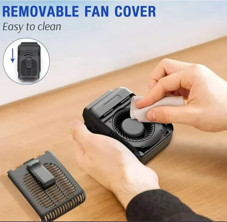Xiaomi Rechargeable Waist Clip on Fan Portable Belt Fan Adjustable Air Outlet Cooling Fan