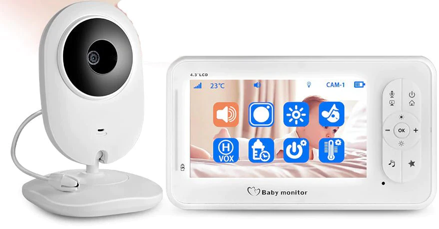 4.3 inch Wireless Color Baby Monitor Audio Video Baby Camera