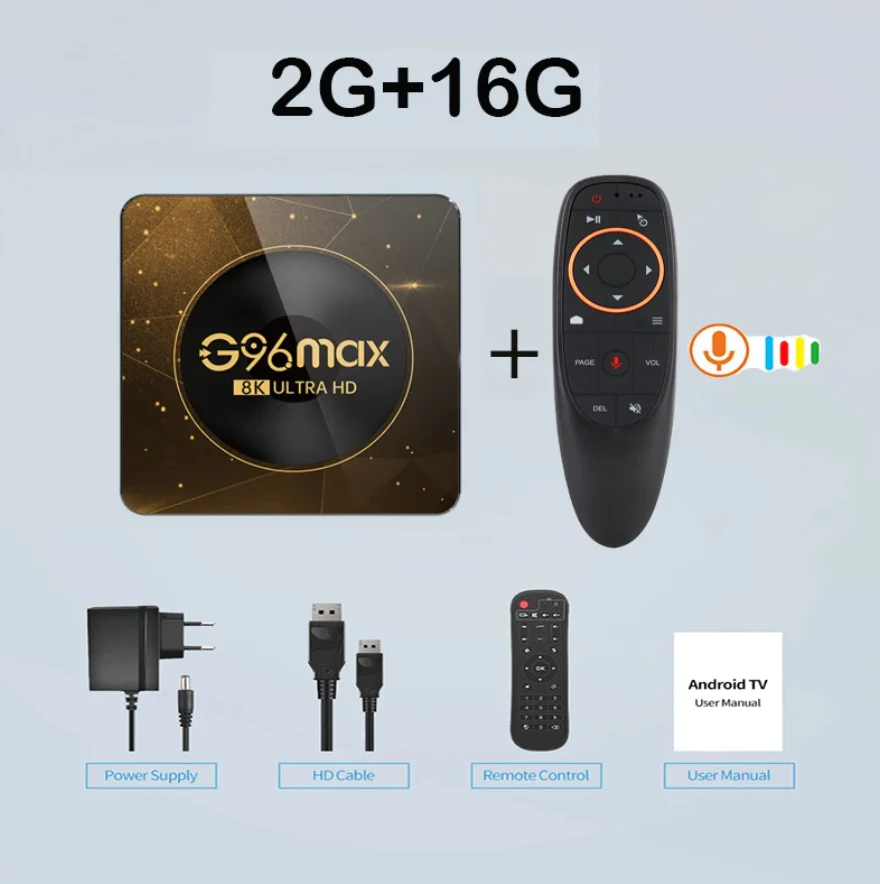 NEW G96 Max Android 13 Smart TV Box Amlogic RK3528 Video Media Player TV Box