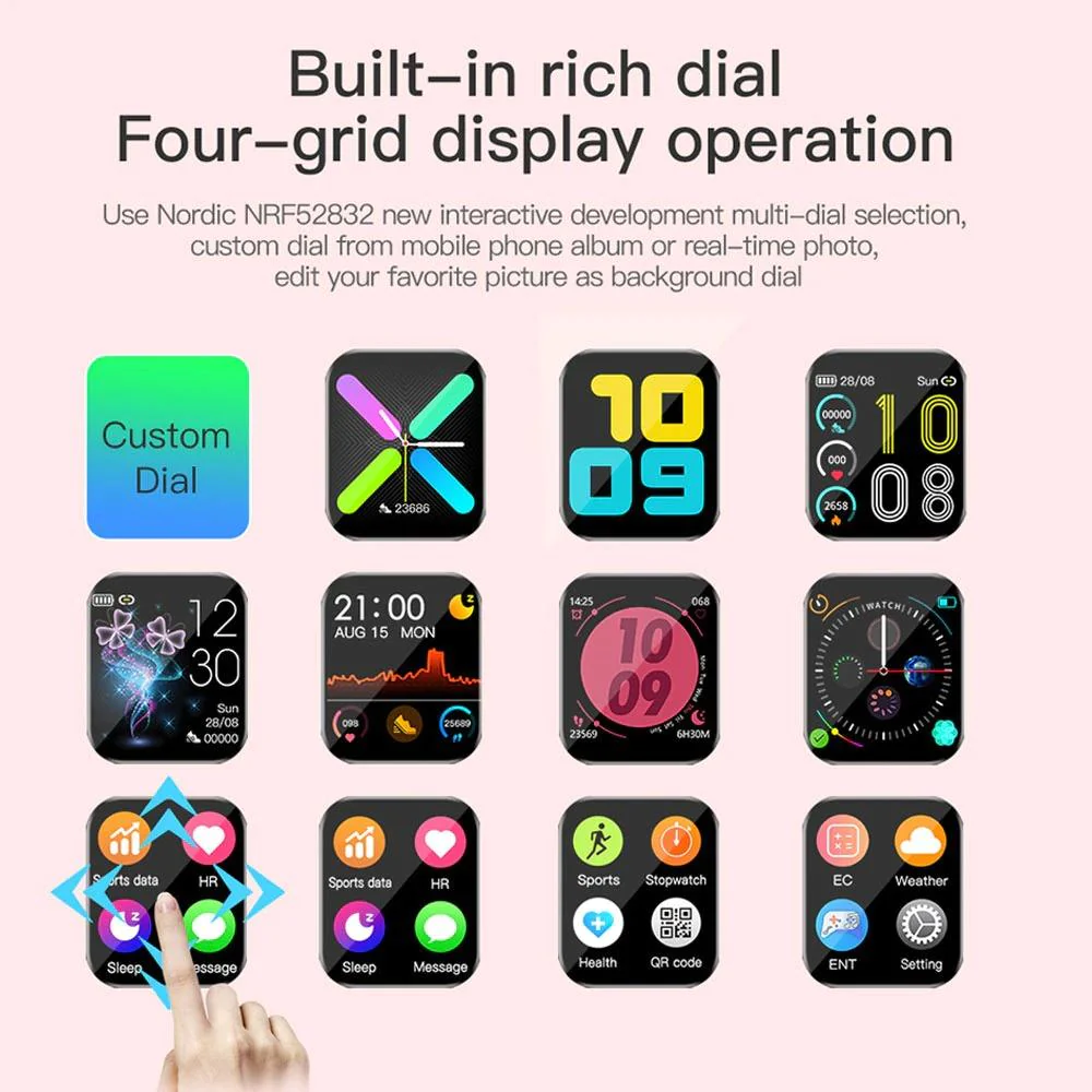 LOKMAT Sport Bluetooth Smart Watch Men Full Touch Fitness Tracker Heart Rate