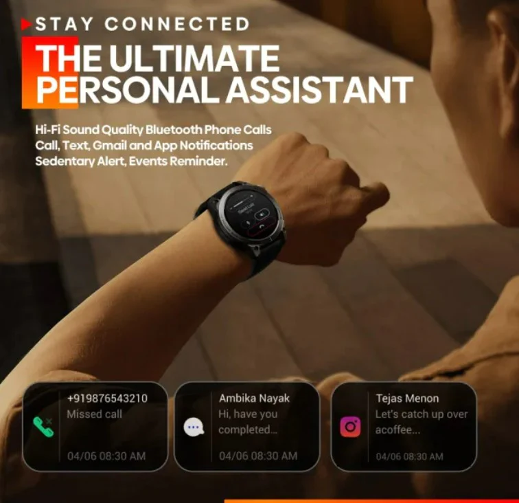 Zeblaze Stratos 3 Premium GPS Smart Watch Ultra HD AMOLED Display Built-in GPS