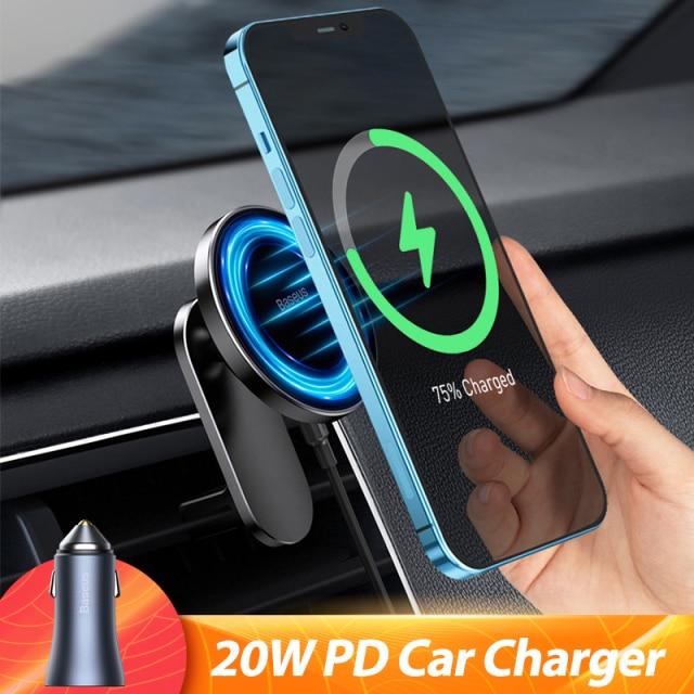 Baseus Magnetic Car Wireless Charger Wireless Charging Car Charger Phone Holder