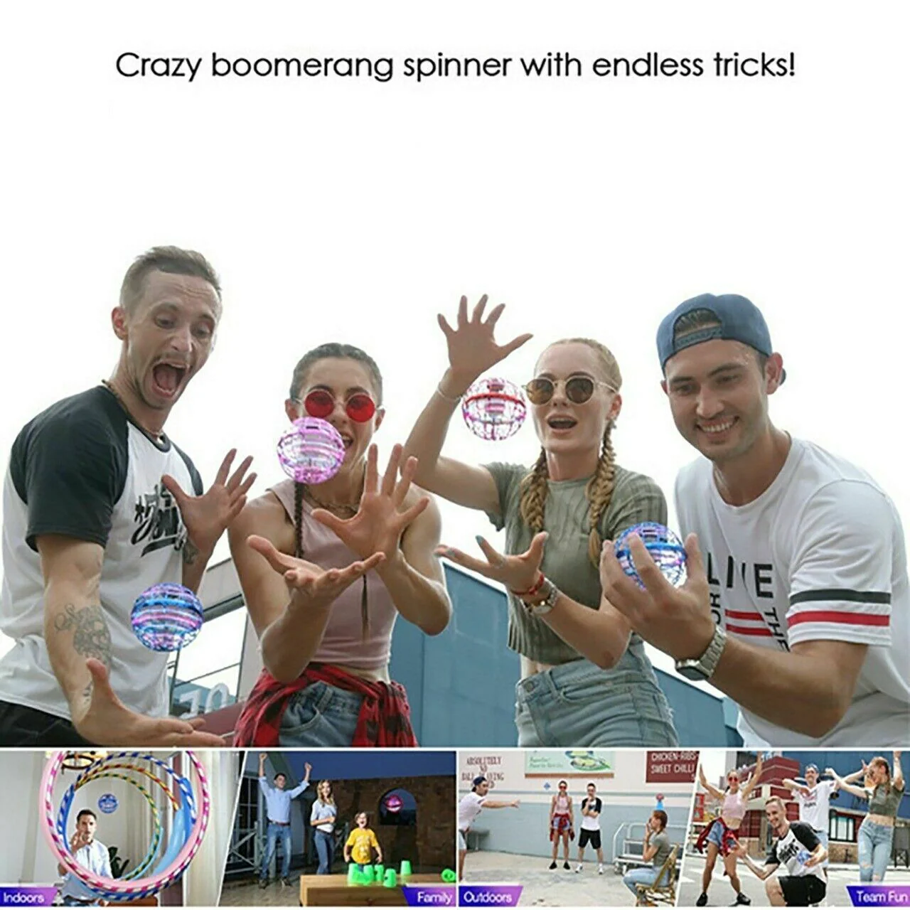 Pro Flying Ball Space Orb Magic Mini Drone UFO Boomerang Boy Girl Toy Gifts Ideal