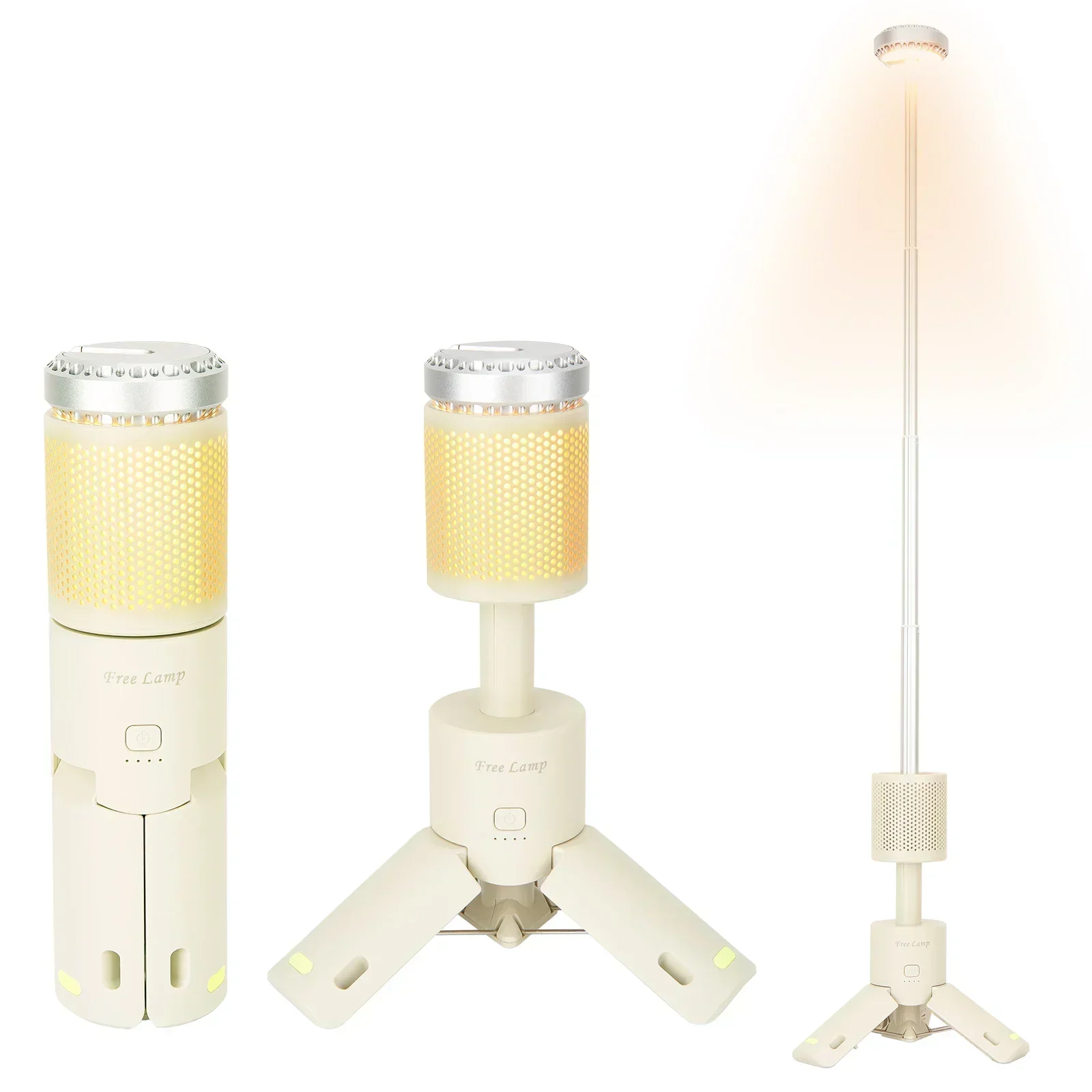 Camping Light Telescopic and Collapsible Night Mobile Lighting 10000mAh Battery Built-in Magnetic Road Light  Flash Light