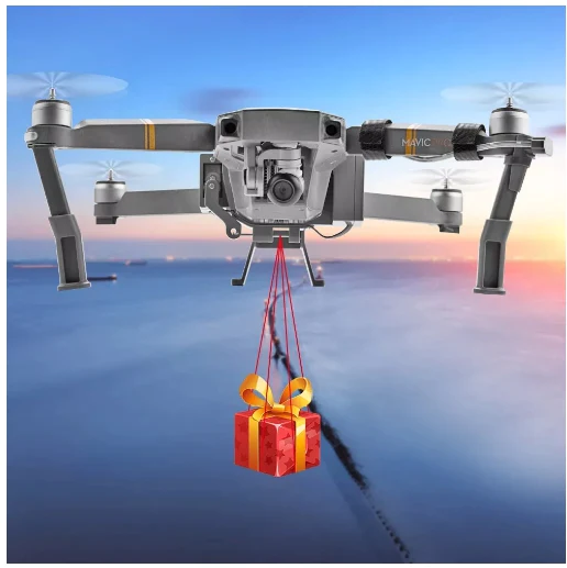 Air Drop Dropping System for DJI Mavic Pro Platinum Drone Remote Thrower Gift Deliver Life Saver Fishing Bait Ring Sender Kits
