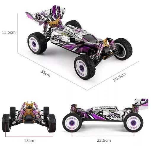 Wltoys 124019 Racing Car 60km/h 1/12 2.4G RC Car Off-Road Drift Car RTR 4WD