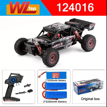 WLtoys RC Car 1:12 124016 4WD 75km/h High-Speed Brushless Motor Off-Road 2.4G Drift Climbing Version 2