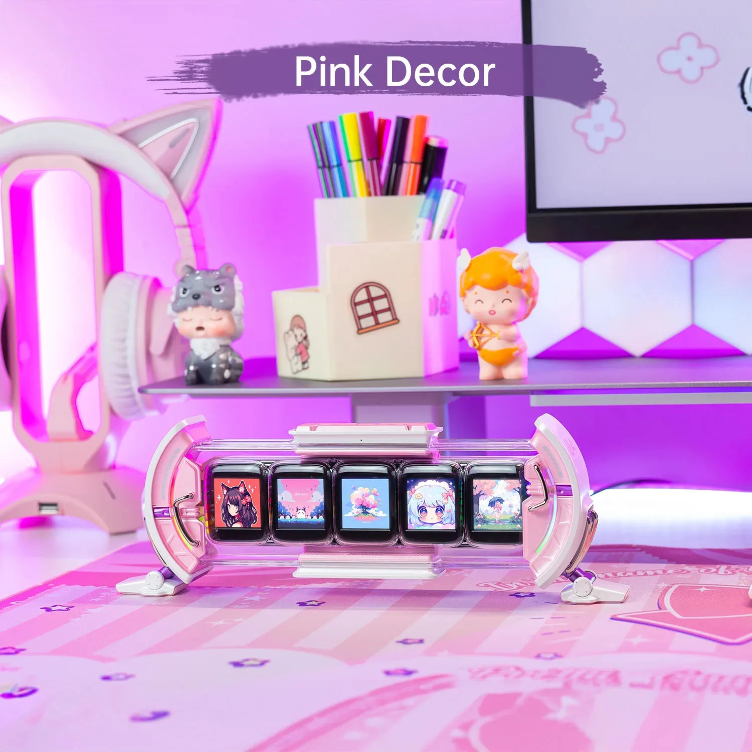 Divoom Times Gate Screen Display Pixel Art Gaming Setup Alarm Clock with Smart App Control Screen Home Desktop Decor Homegood